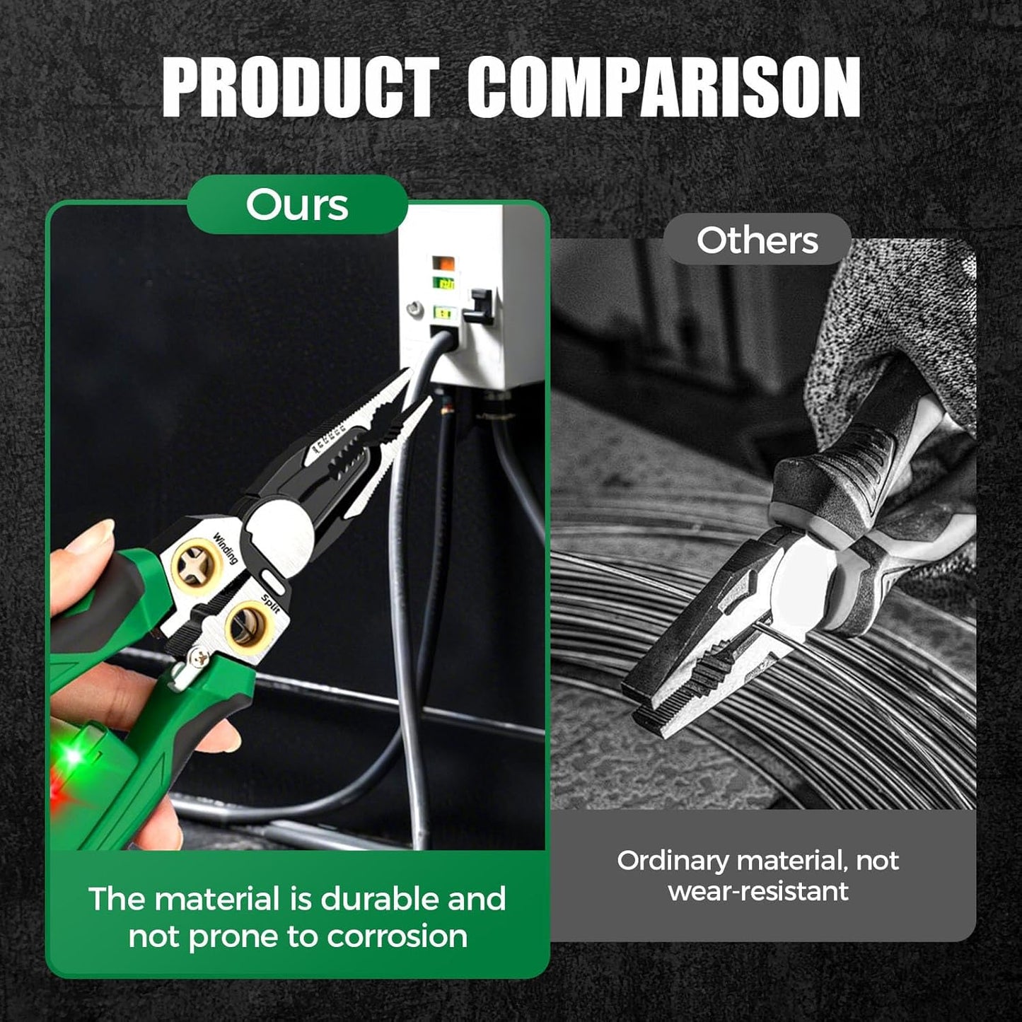 Clovera New 8 in 1 Wire Stripper with Voltage Tester