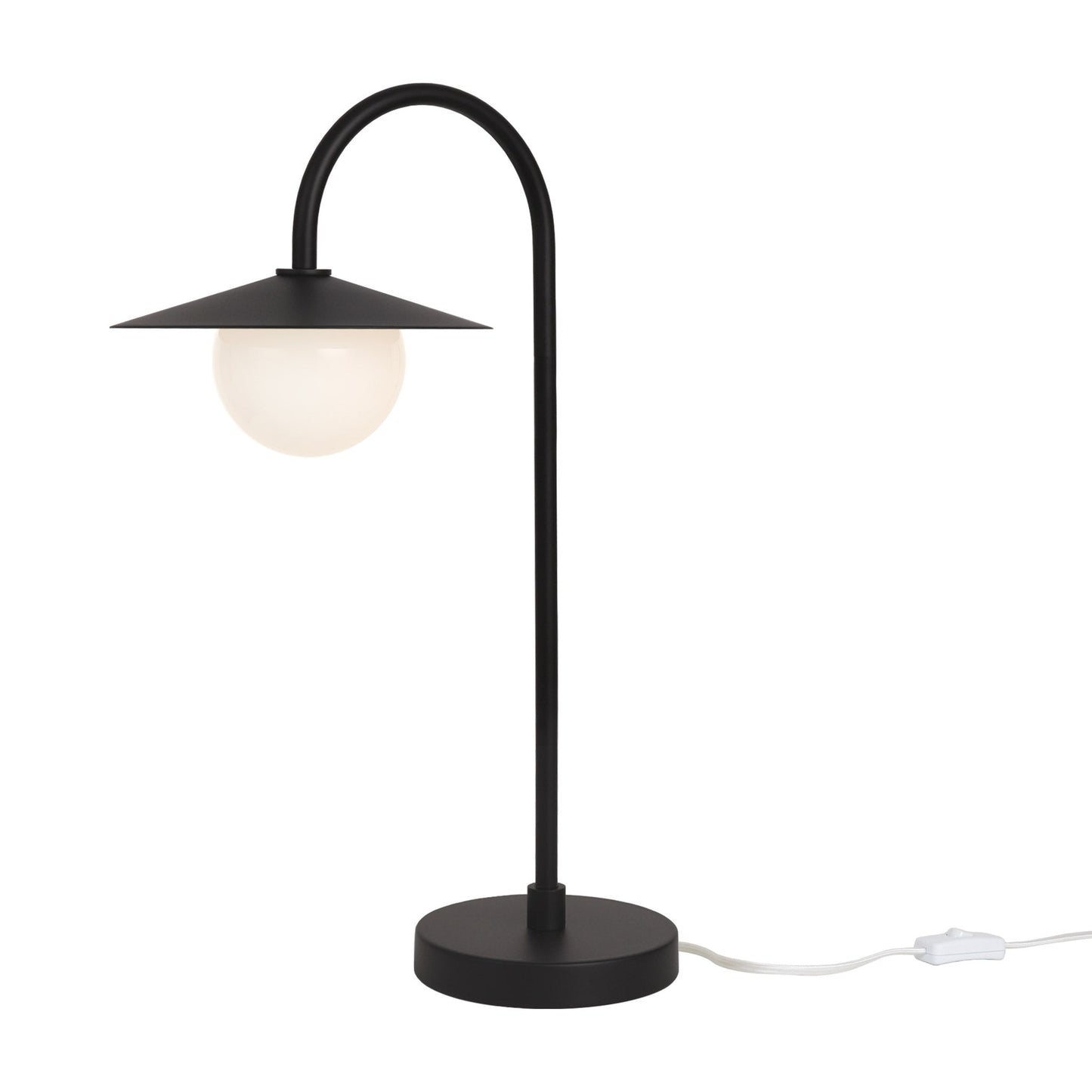 Marie Petite Table Lamp shown in Matte Black