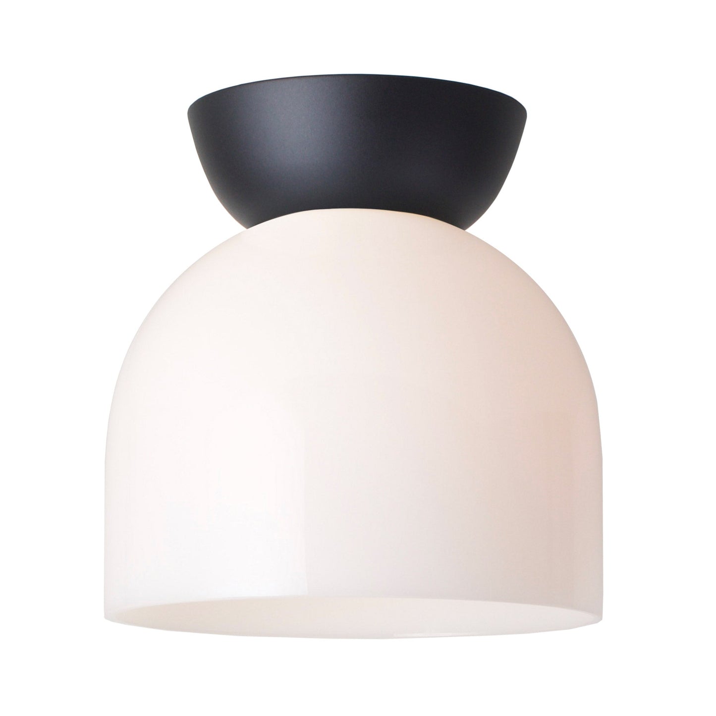 Glass Amélie Surface 8" shown with a Matte Black canopy.