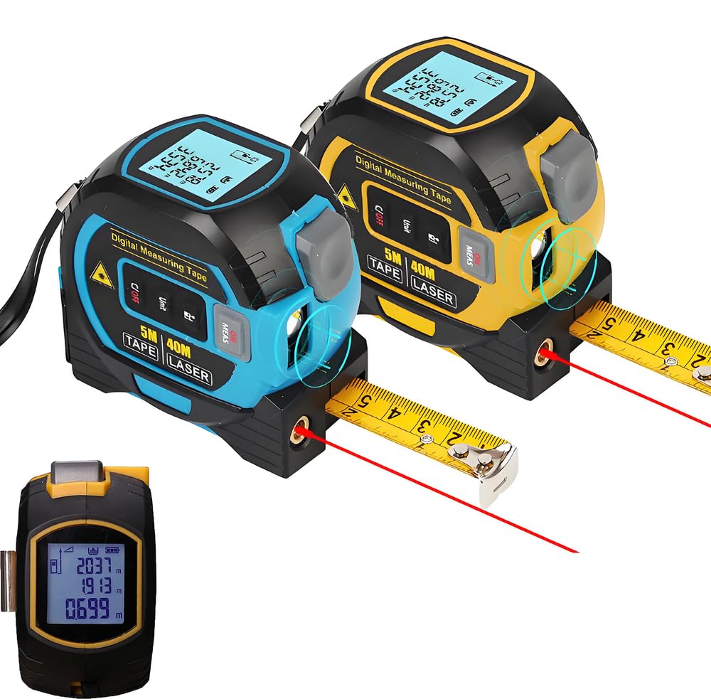 Clovera 3 in 1 Laser Tape Measure, Digital Laser Rangefinder, with LCD Display
