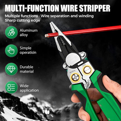 Clovera New 8 in 1 Wire Stripper with Voltage Tester