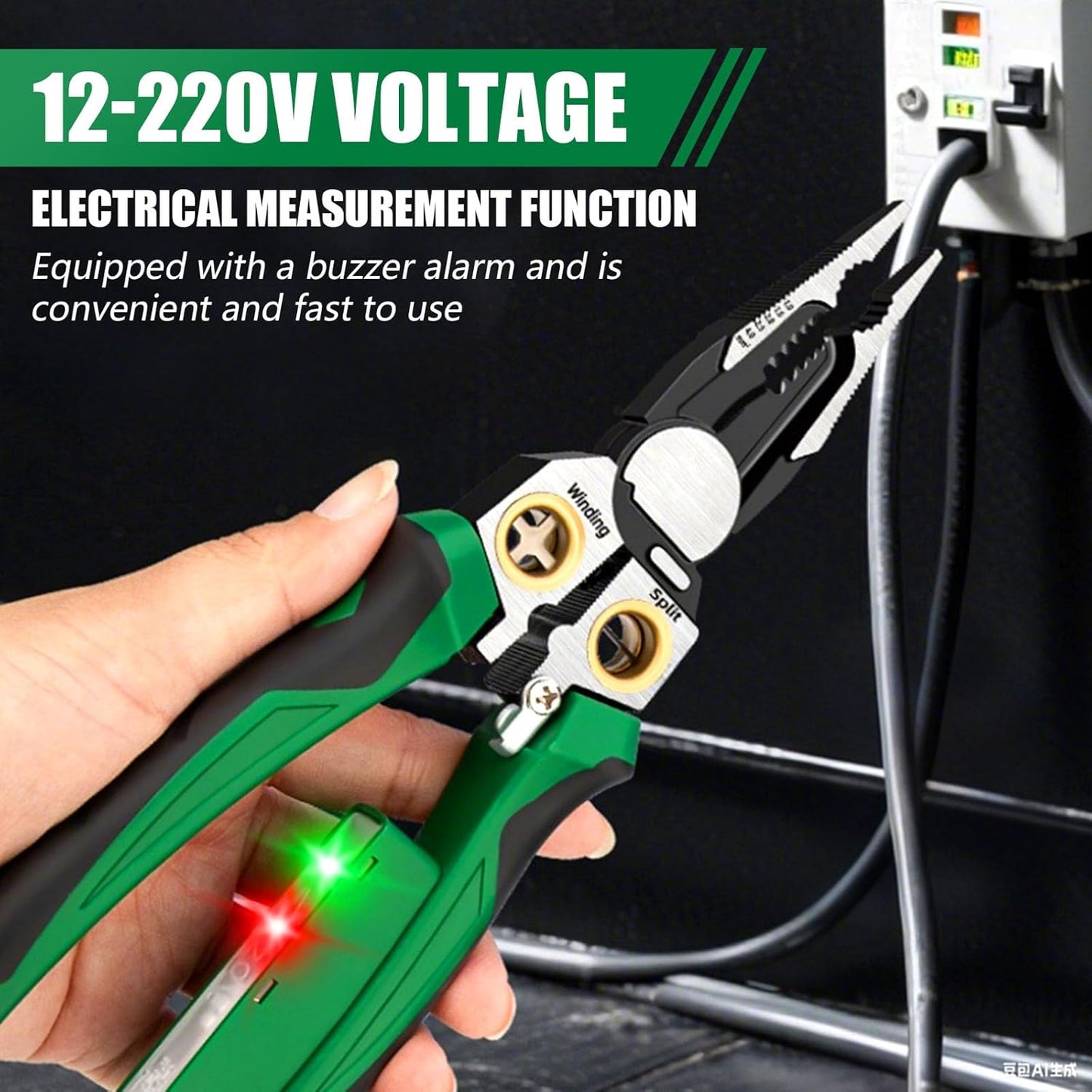 Clovera New 8 in 1 Wire Stripper with Voltage Tester