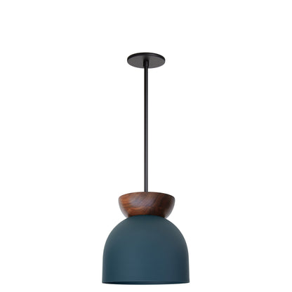 Amélie Luxe Wood 10" Pendant