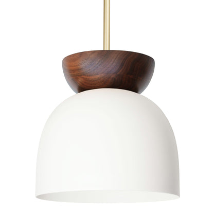 Amélie Luxe Wood 10" Pendant