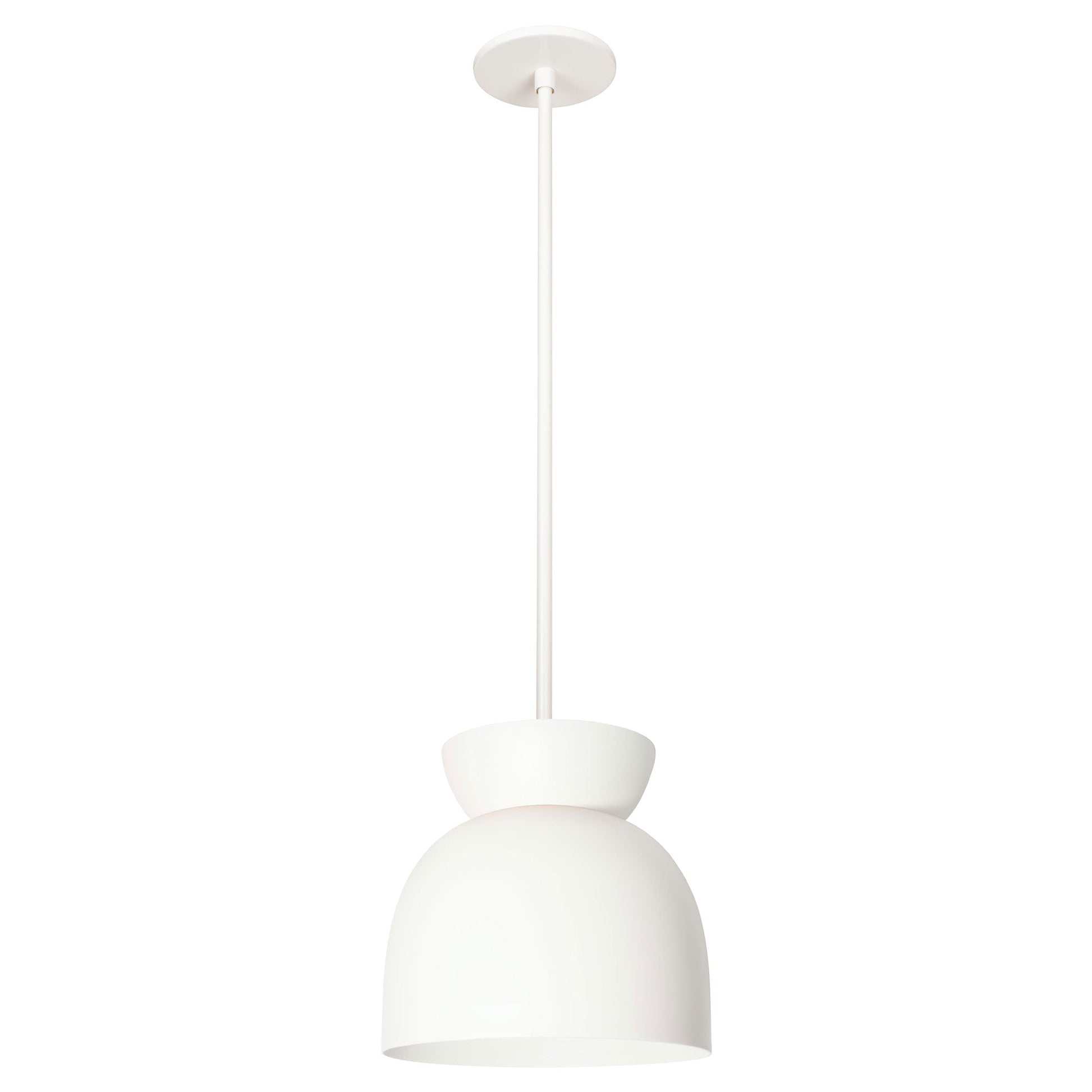 Amélie Luxe 8" Pendant shown in White