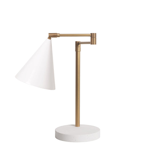 Petra Articulated Lamp shown in White