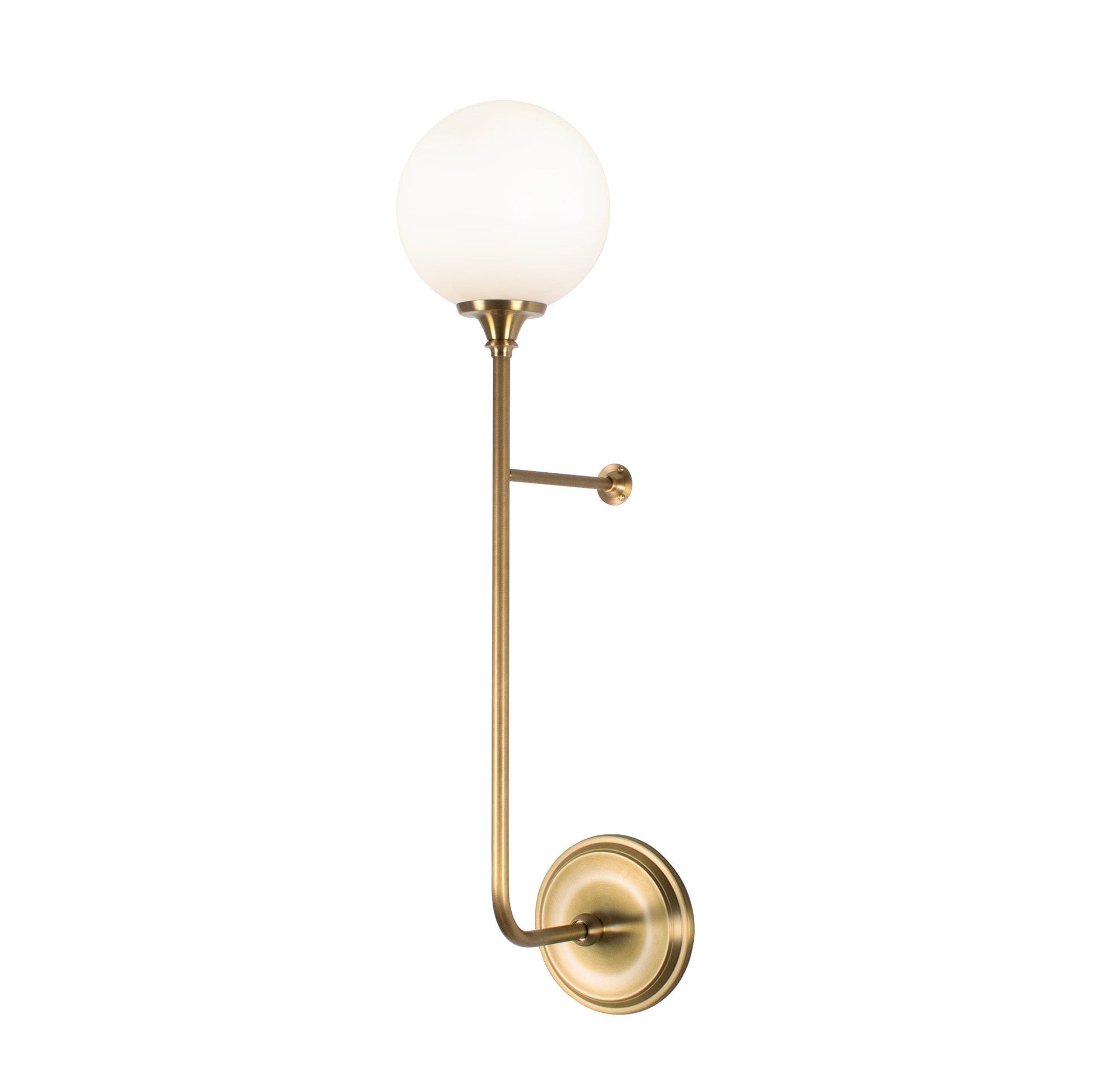 Beverly 6" shown in Heirloom Brass with 27" length