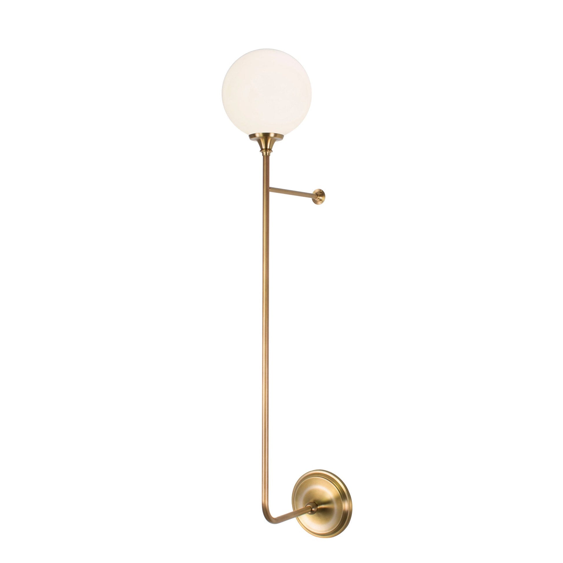Beverly 6" shown in Heirloom Brass with 37" length