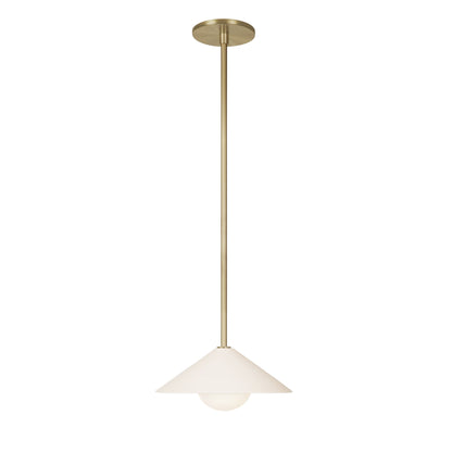 Elvia Pendant shown in Brass