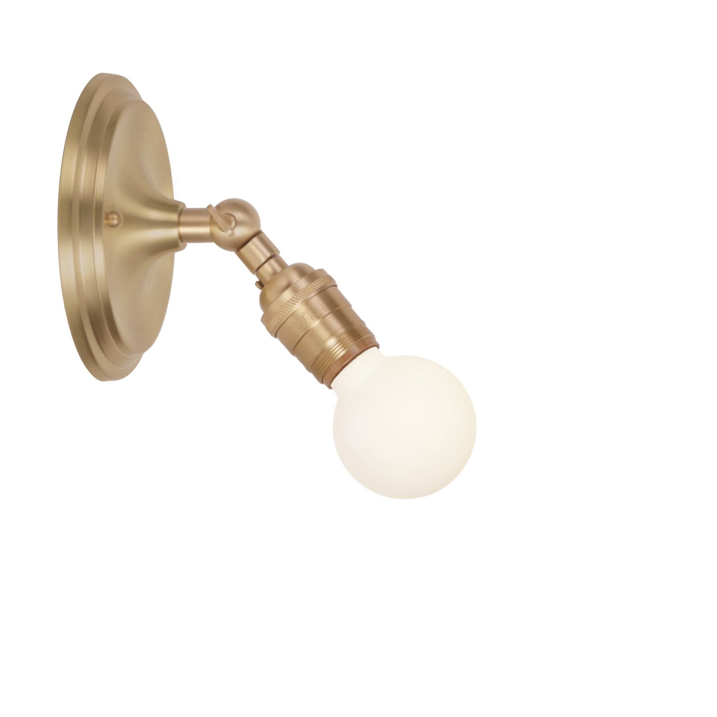 Grace Flush Sconce shown in Brass with no shade