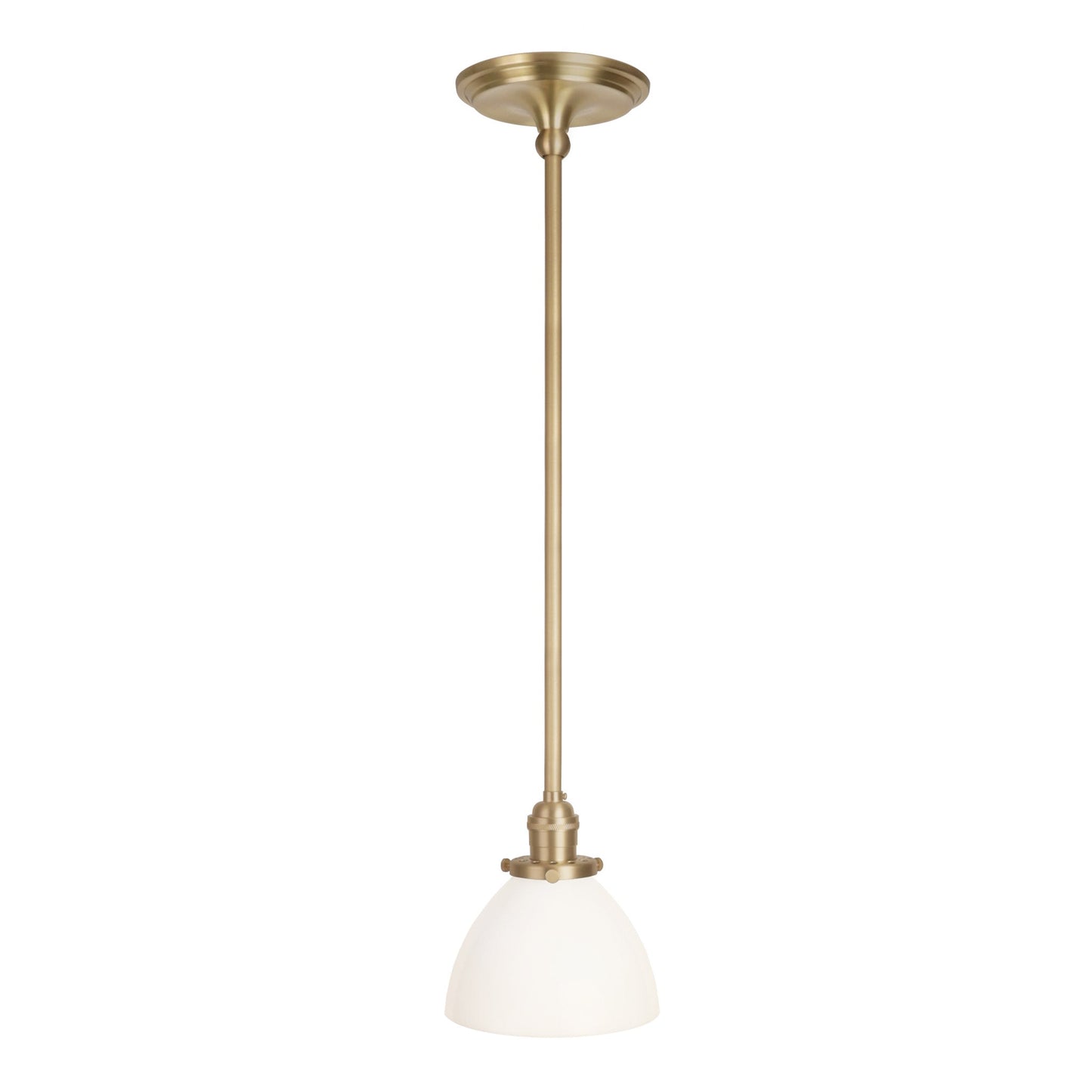 Grace Rod Pendant shown in Brass