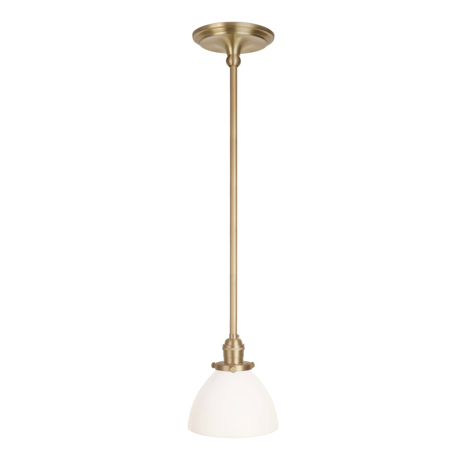 Grace Rod Pendant shown in Brass