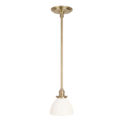 Grace Rod Pendant shown in Brass