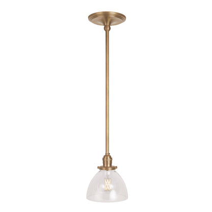 Grace Rod Pendant shown in Heirloom Brass