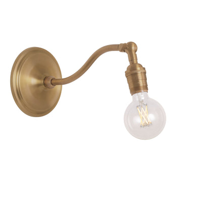 Grace Sconce shown in Heirloom Brass with no shade