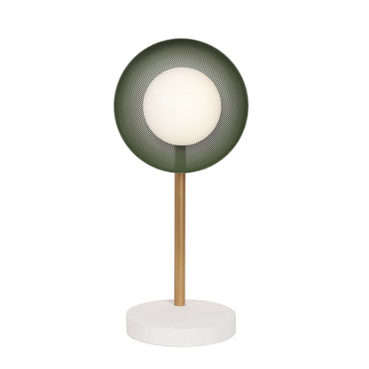 Lexi Lamp shown with a perforated Garden Green shade