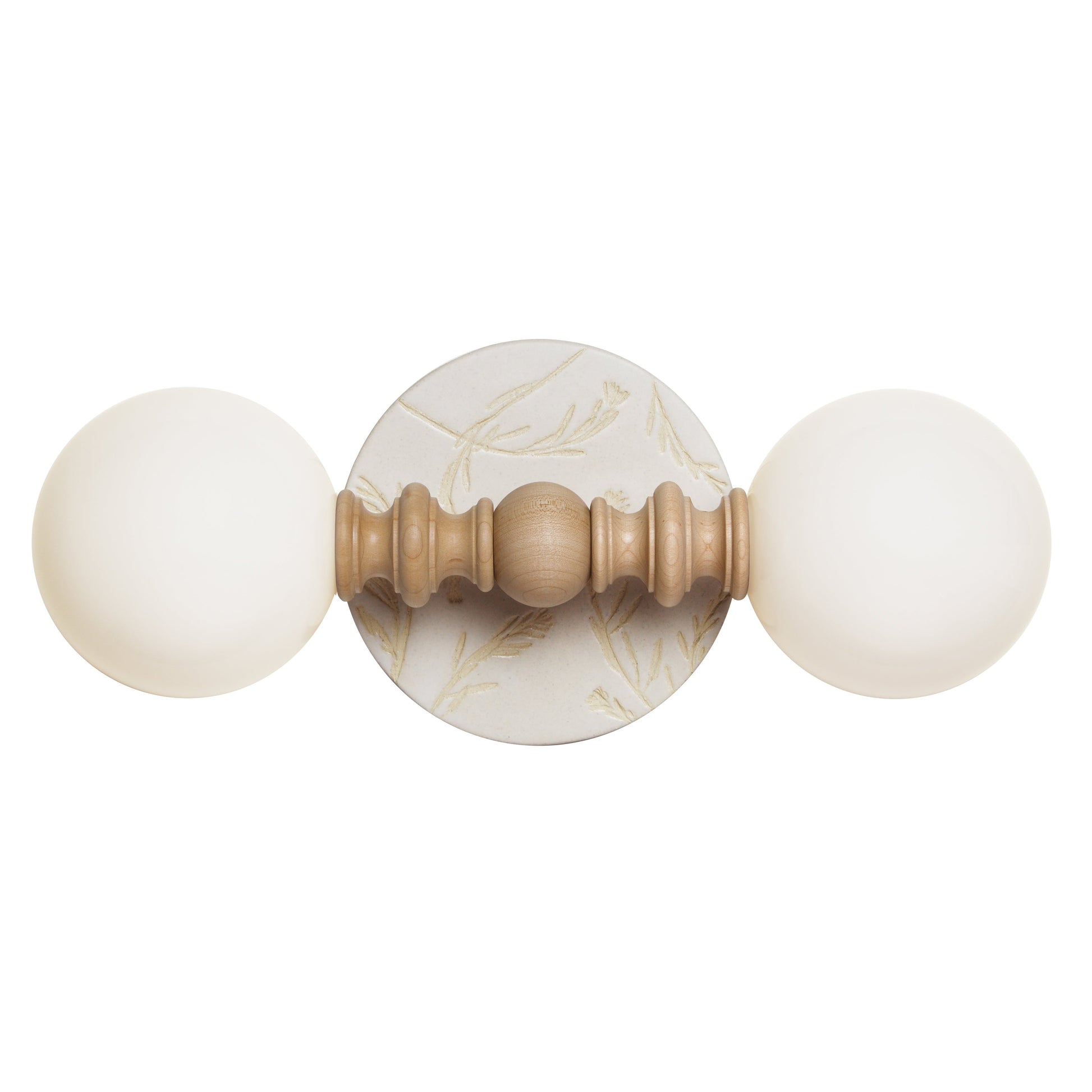 Lucy shown with Natural White Tanglewood ceramic canopy.