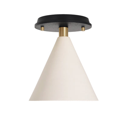 Petra Ceramic Surface shown in Brass with a Black Stained Wood canopy