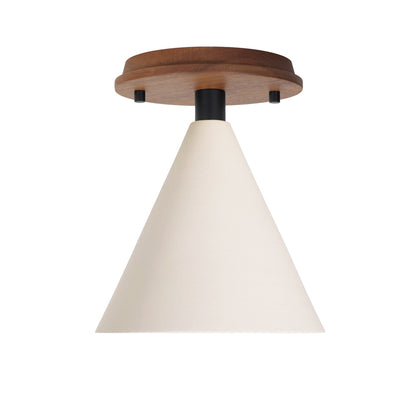 Petra Ceramic Surface shown in Matte Black with a Walnut Wood canopy