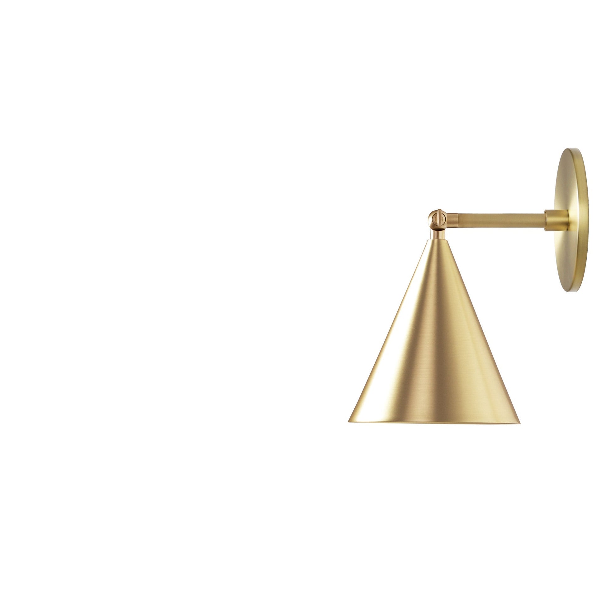 Petra Sconce shown in Brass with a 3" arm