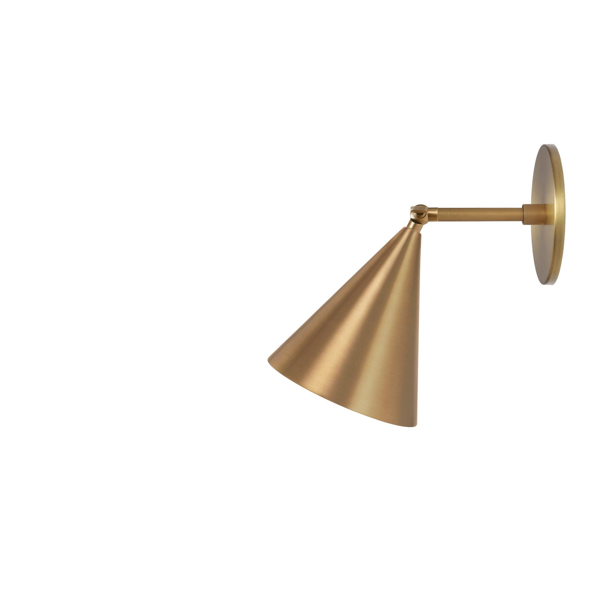 Petra Sconce shown in Heirloom Brass with a 3" arm