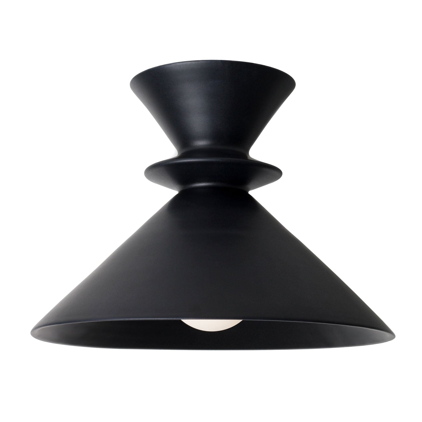 Sophie Surface shown in Satin Black Glaze ceramic.