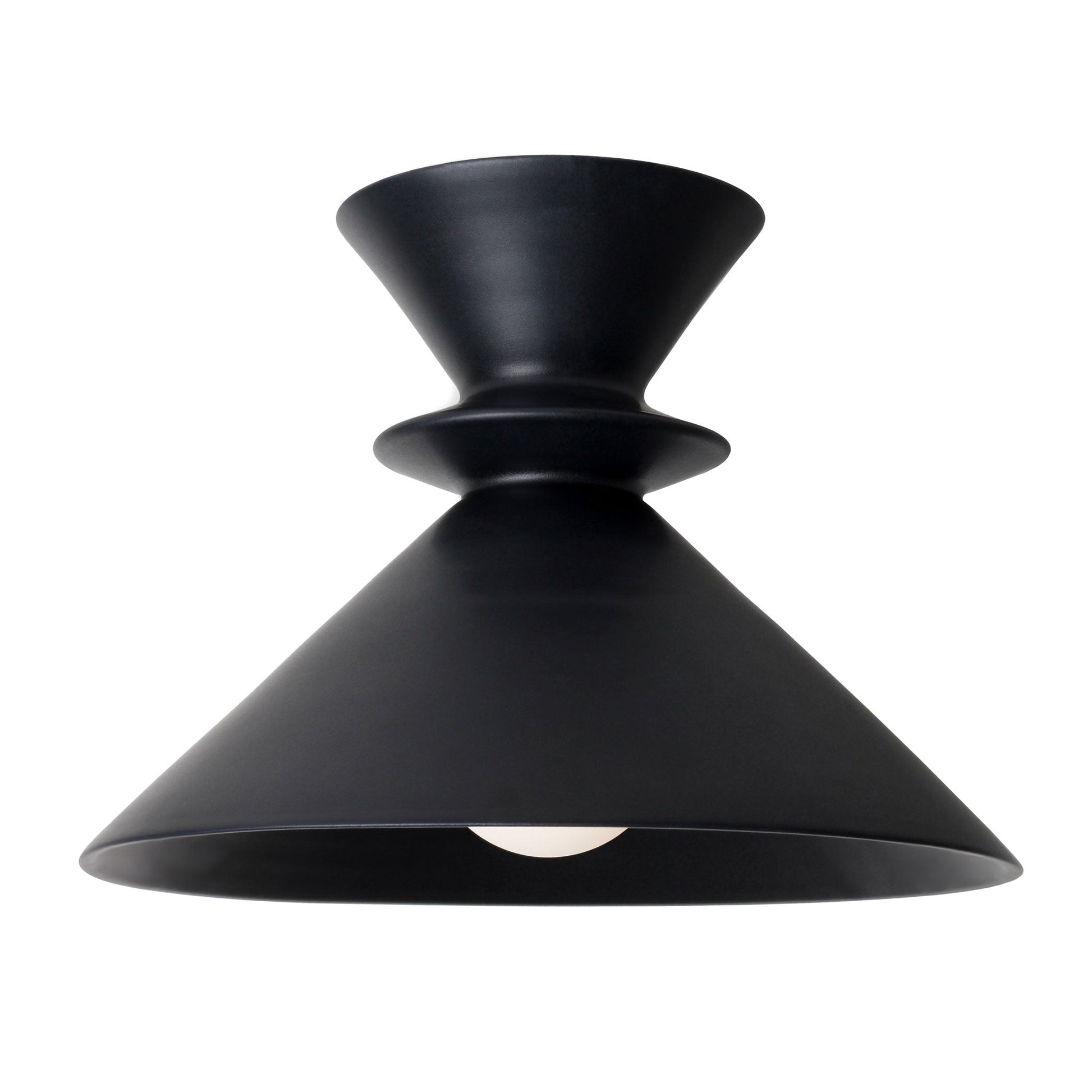 Sophie Surface shown in Satin Black Glaze ceramic.