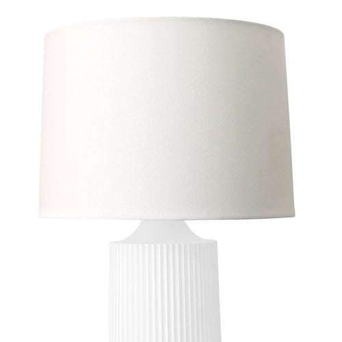 Tumwater Lamp shown with a 14" Round Linen Shade Replacement.