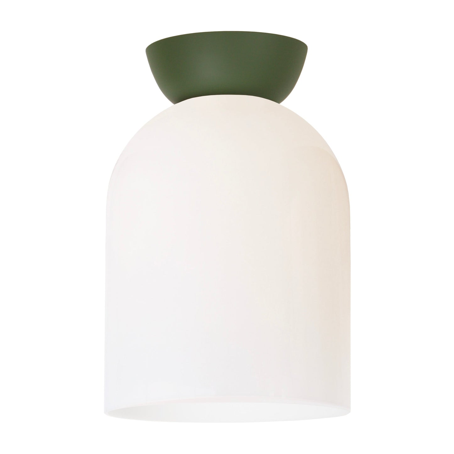 Colette Surface shown in Opal Glass with Secret Garden Green.