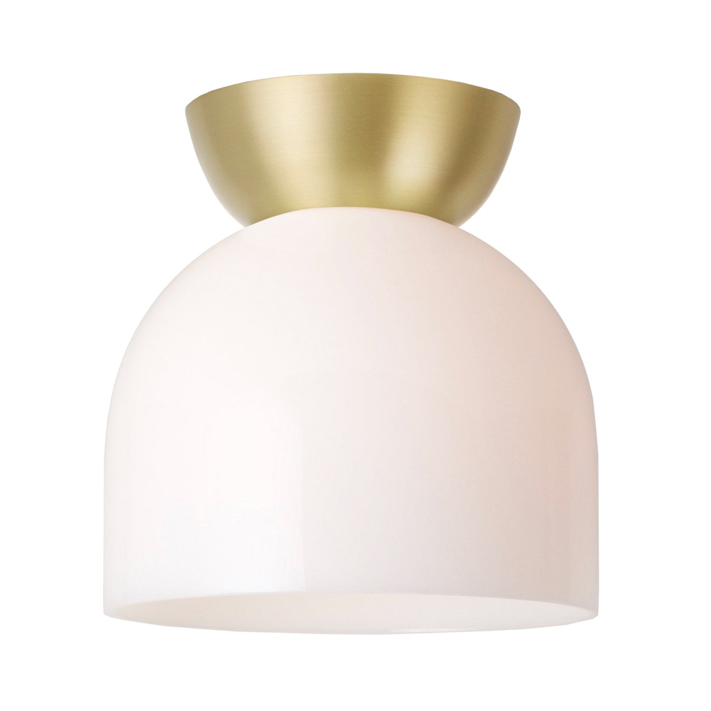 Glass Amélie Surface 8" shown with a Brass canopy.