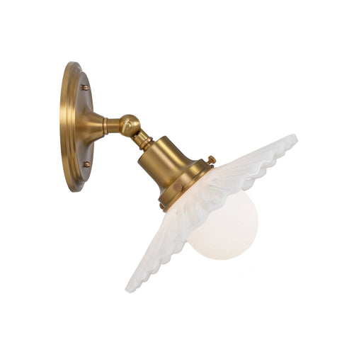 Marjorie Flush Sconce shown in Heirloom Brass