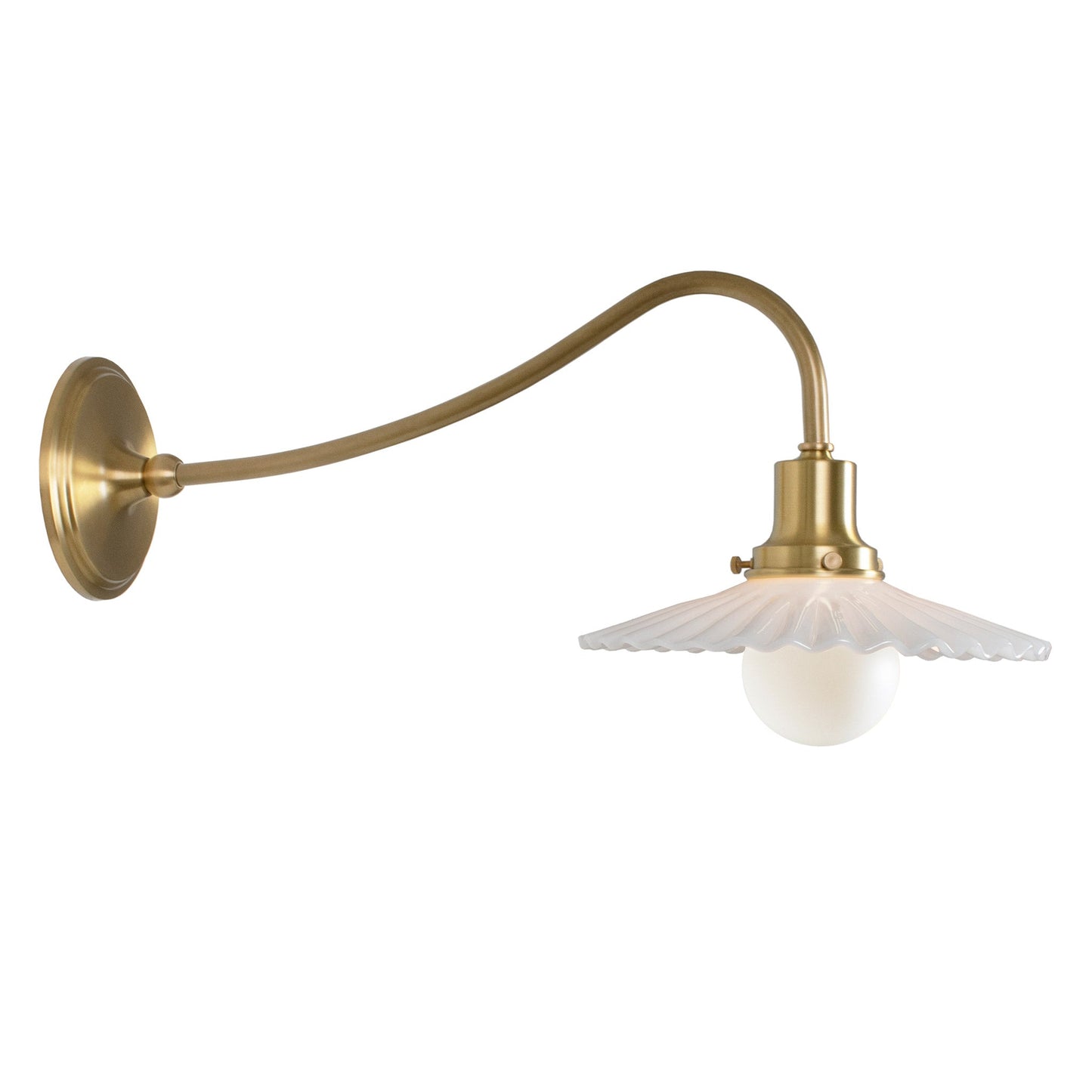 Marjorie Grand Sconce shown in Heirloom Brass.