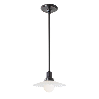 Marjorie Rod Pendant shown in Graphite Patina.