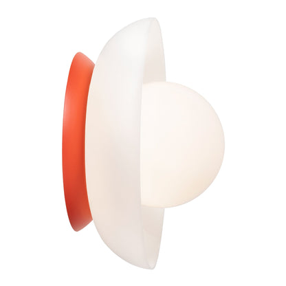 Glass Lexi Large 6" globe shown in Persimmon.