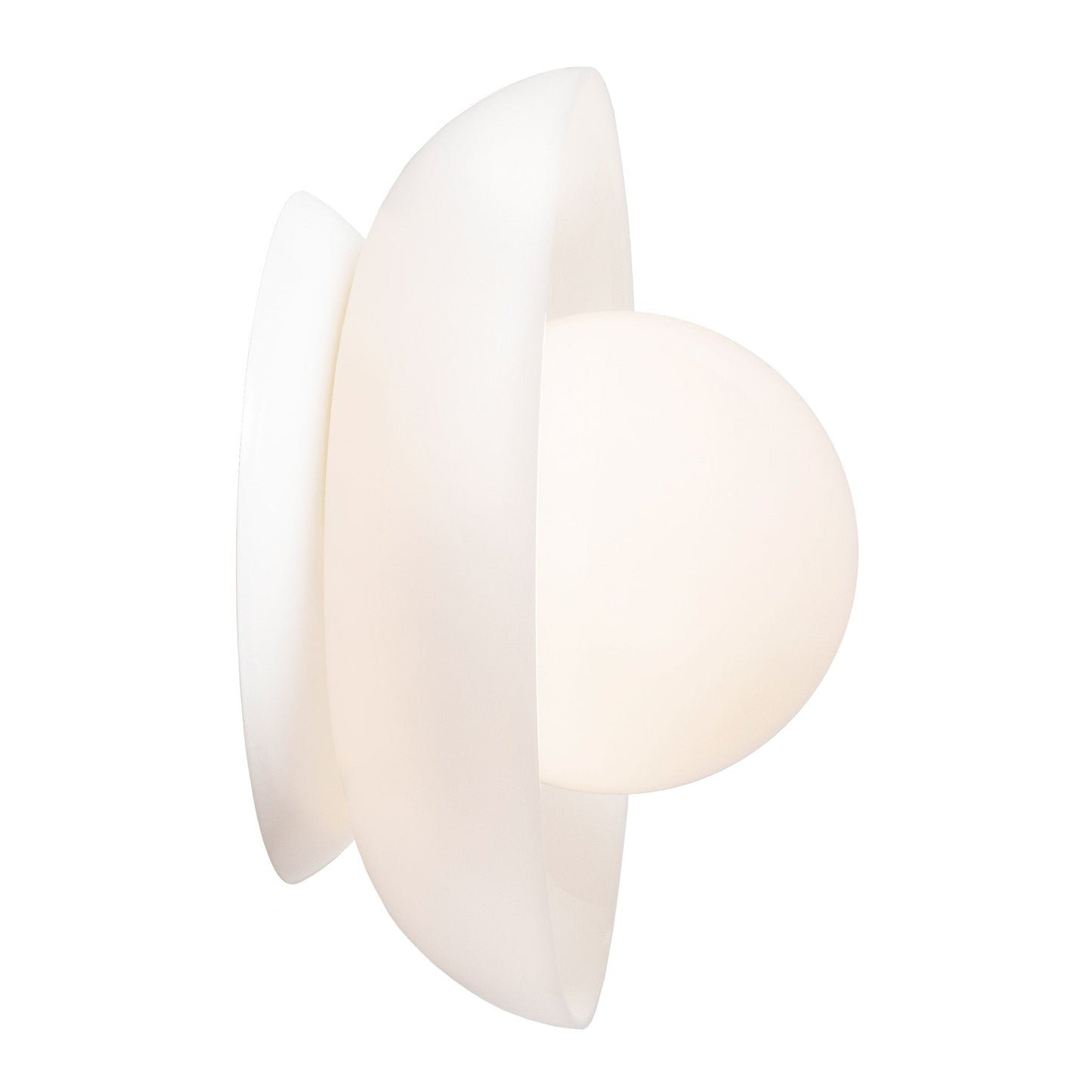 Glass Lexi Large 6" globe shown in White.