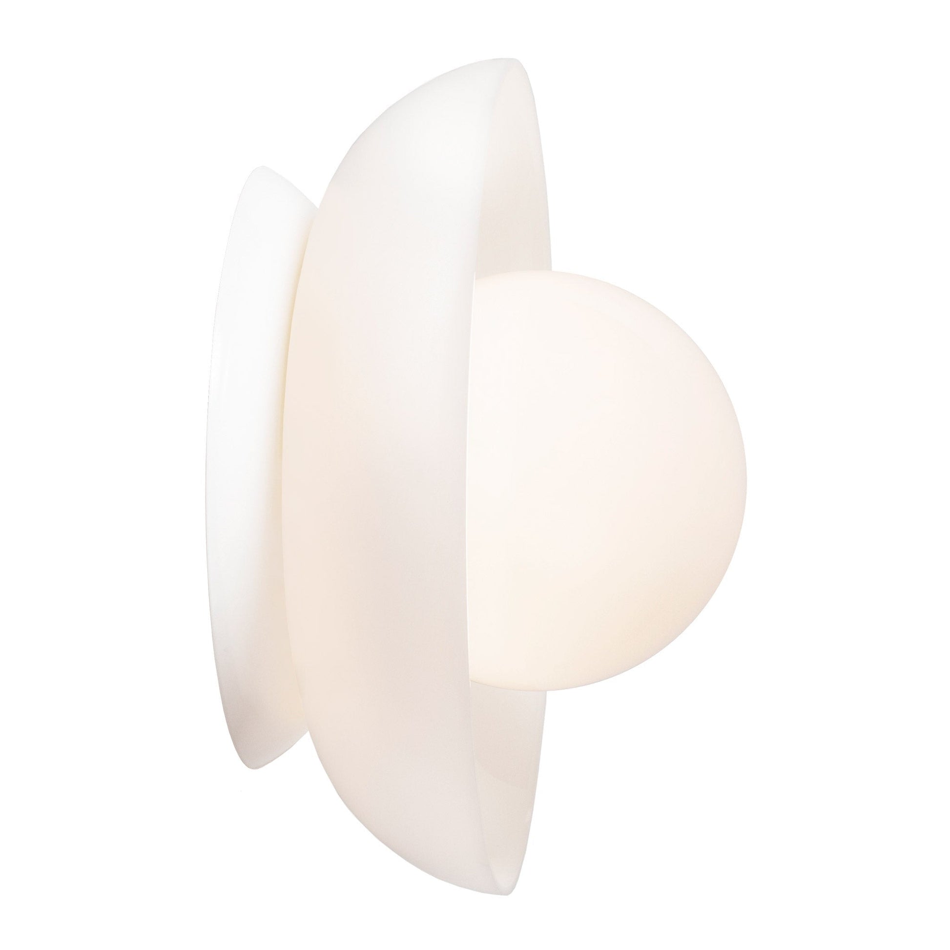 Glass Lexi Large 6" globe shown in White.