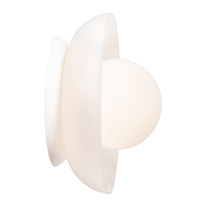 Glass Lexi Large 6" globe shown in White.