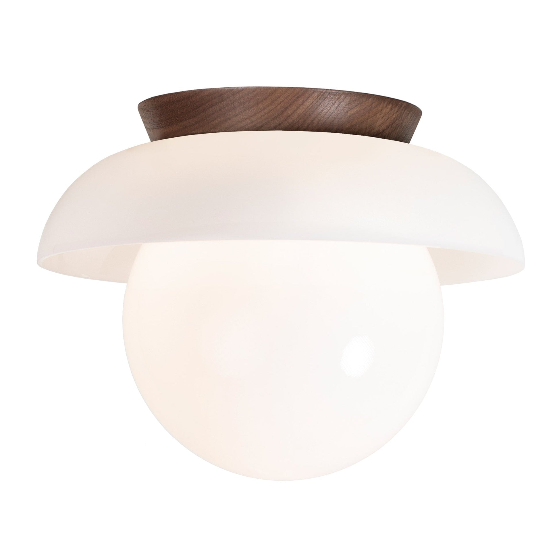 Glass Lexi Large 8" shown in Walnut.