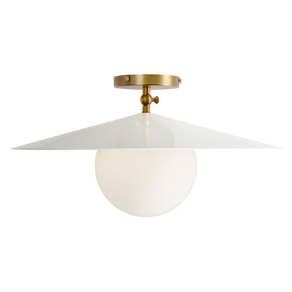 Marie Majeure Surface shown in White with Heirloom Brass.