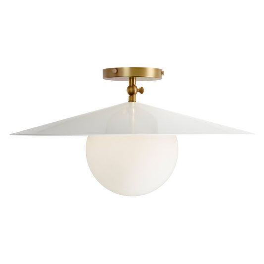 Marie Majeure Surface shown in White with Heirloom Brass.