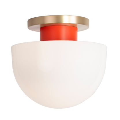 Anni Large shown with a Brass canopy and Persimmon accent finish.