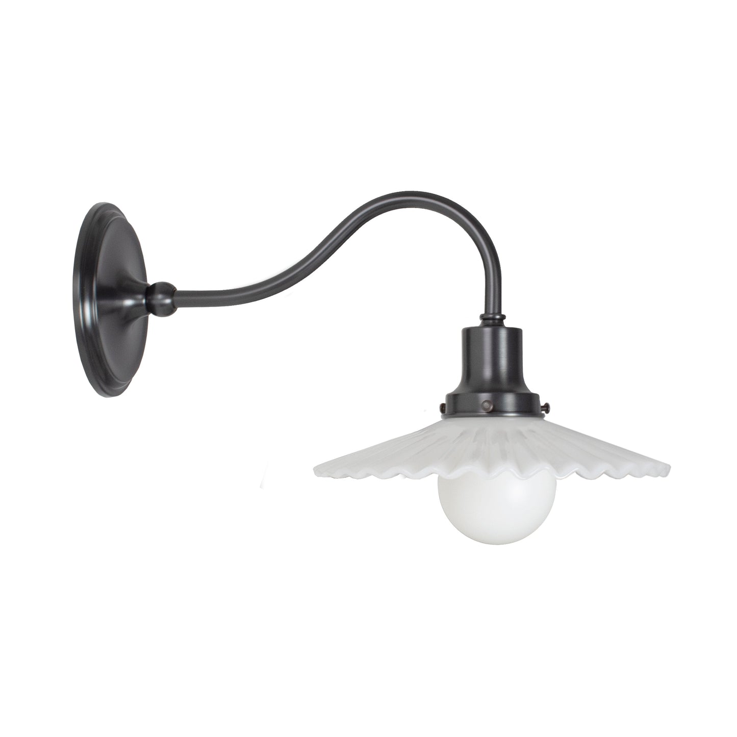 Marjorie Petite Sconce shown in Graphite Patina.