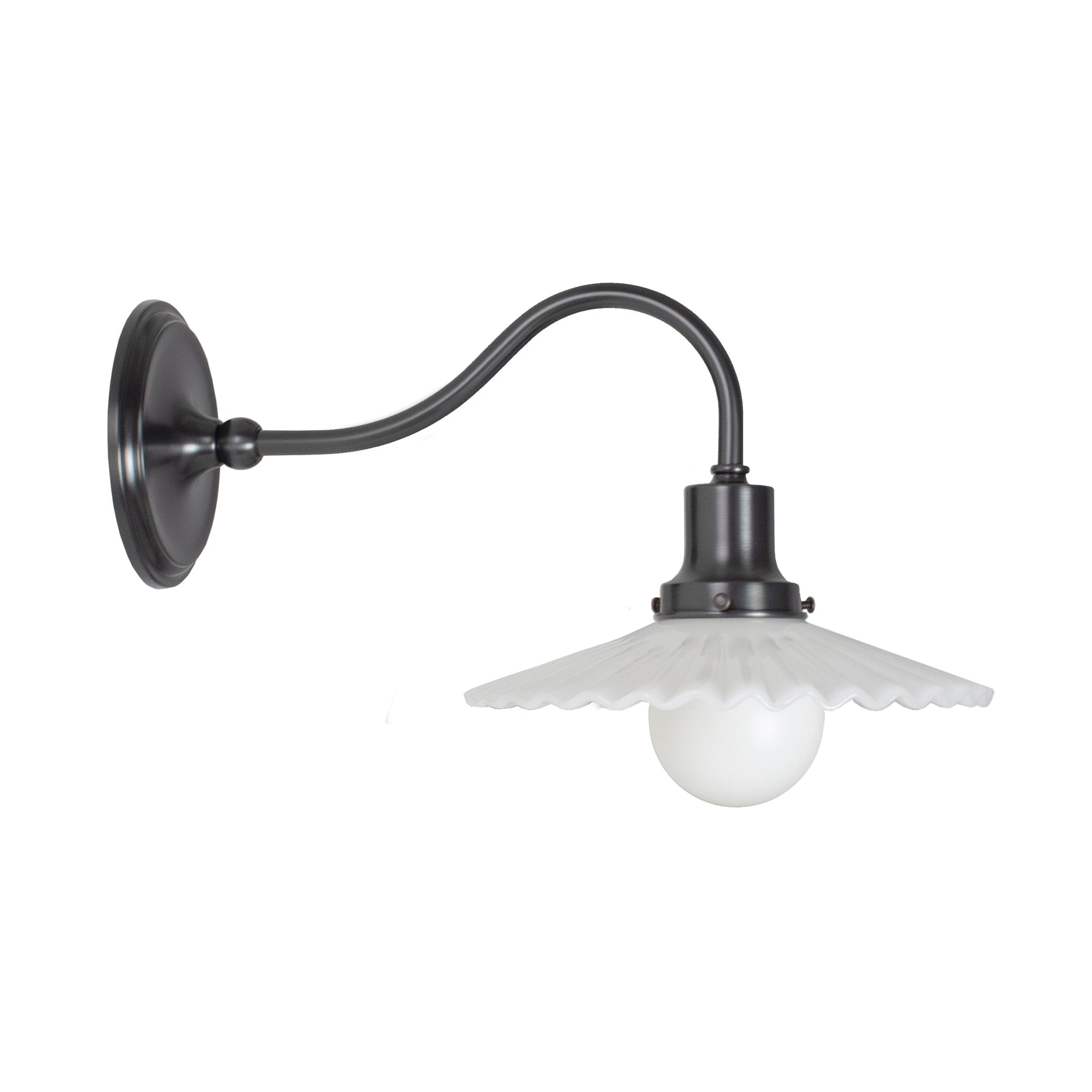 Marjorie Petite Sconce shown in Graphite Patina.