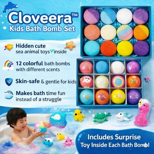 Cloveera™ Kids Bath Bomb Set