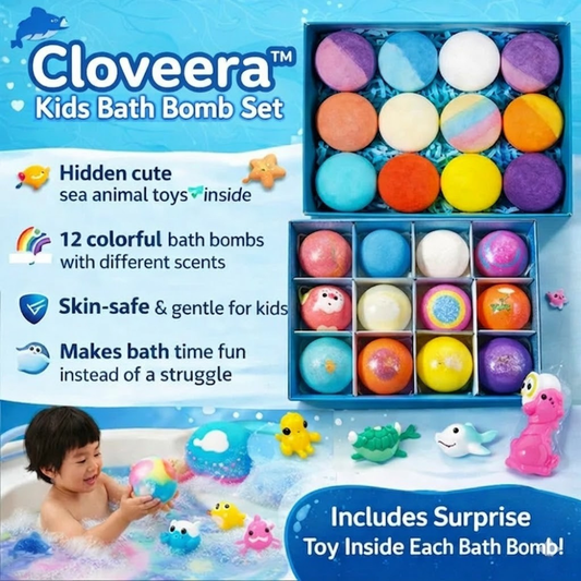 Cloveera™ Kids Bath Bomb Set