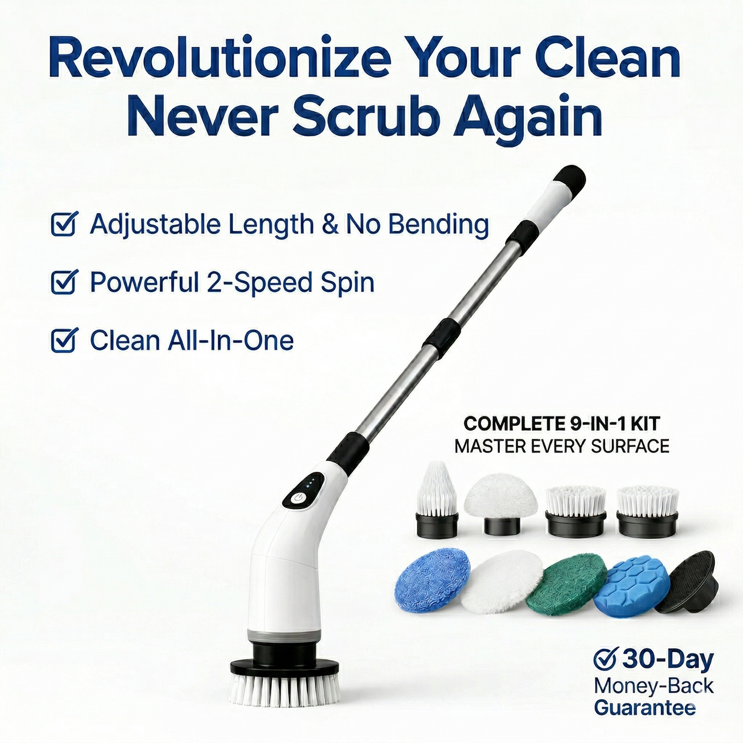 Cloveera™ Electric Spin Scrubber (9-in-1)