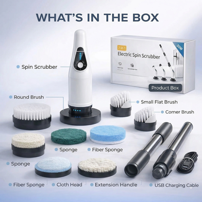 Cloveera™ Electric Spin Scrubber (9-in-1)